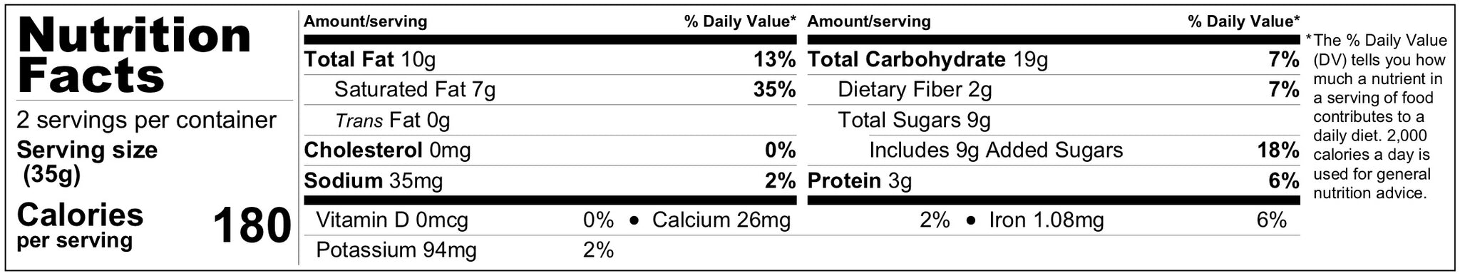 Dark Chocolate Granola Bar (6 or 12 Pack) Buy 12 and Save!