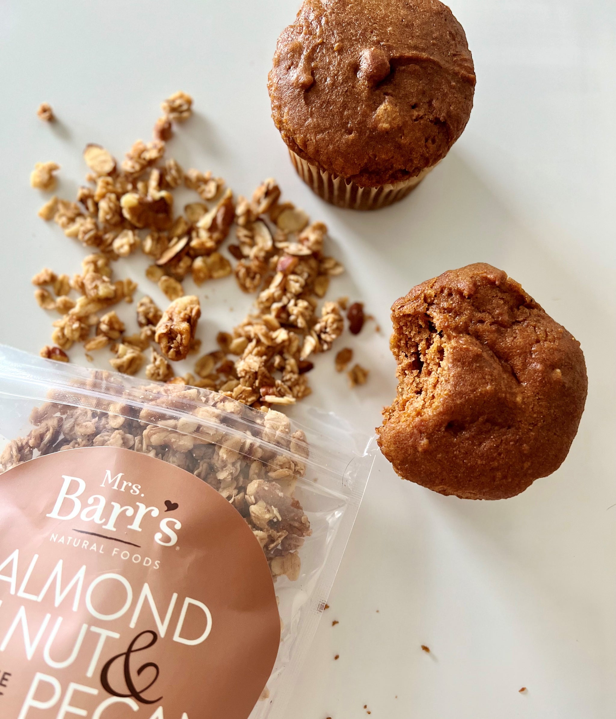 Pumpkin Granola Nut Muffins