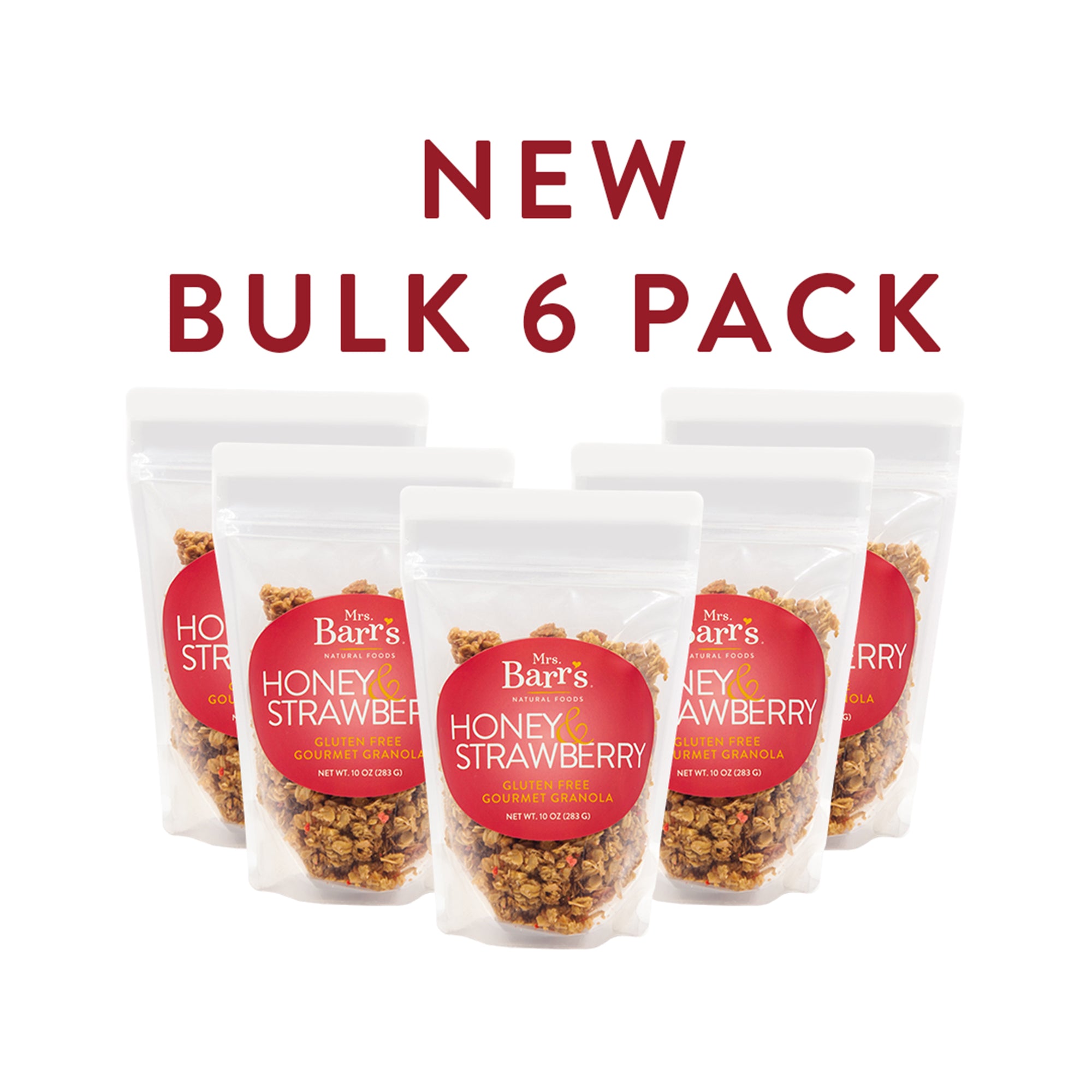 Bulk Honey Strawberry Granola (6 Bags 60oz)