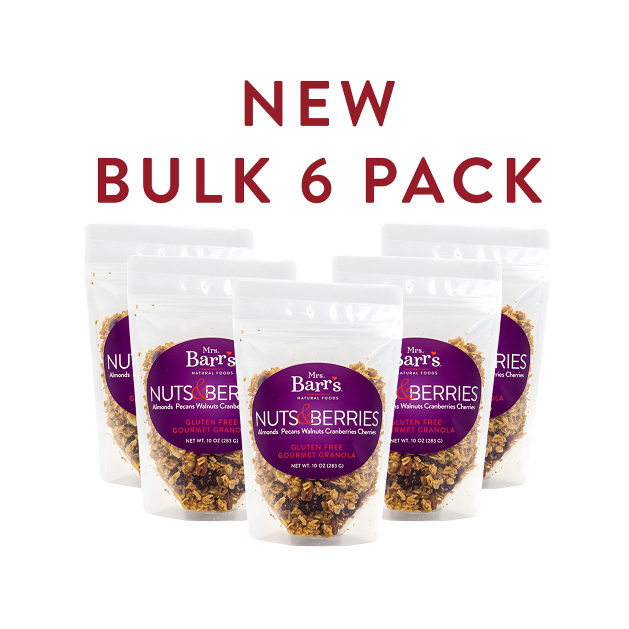 Bulk Nuts & Berries Granola (6 Bags 60oz)